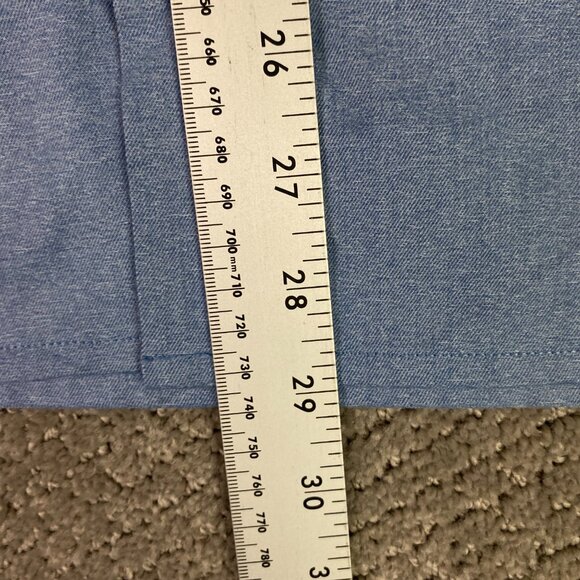 Lululemon Button Up Shirt Men's Large Slim Blue Commission Button Down Front - Picture 8 of 11